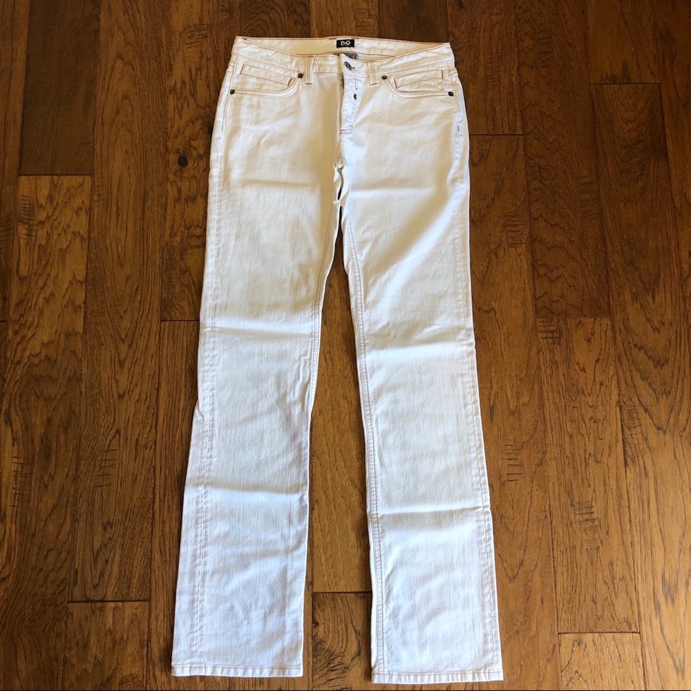 White D&G Dolce & Gabbana Jeans